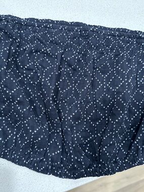 Black Polka Dot Quilted Skirt